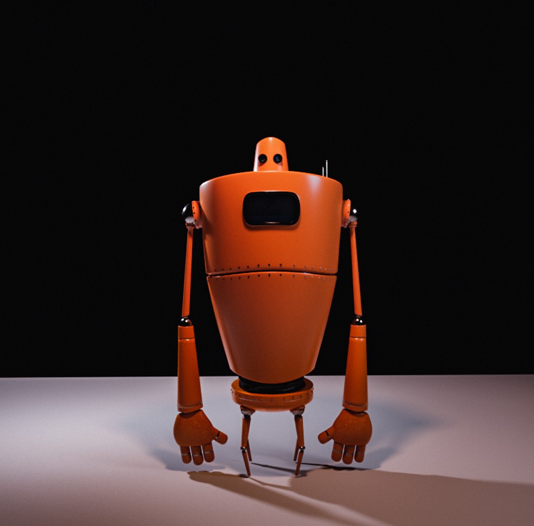 Robot Yellow 3D Model - TurboSquid 1425672