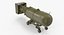 3D nuclear little boy bomb model