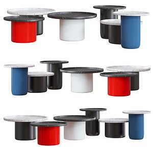 3D TAVOLINO BUTTON TABLE BB ITALIA model