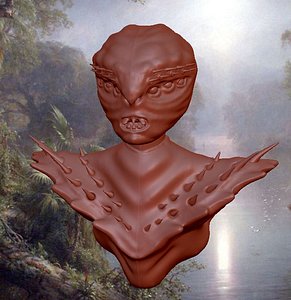 war alien 3d obj
