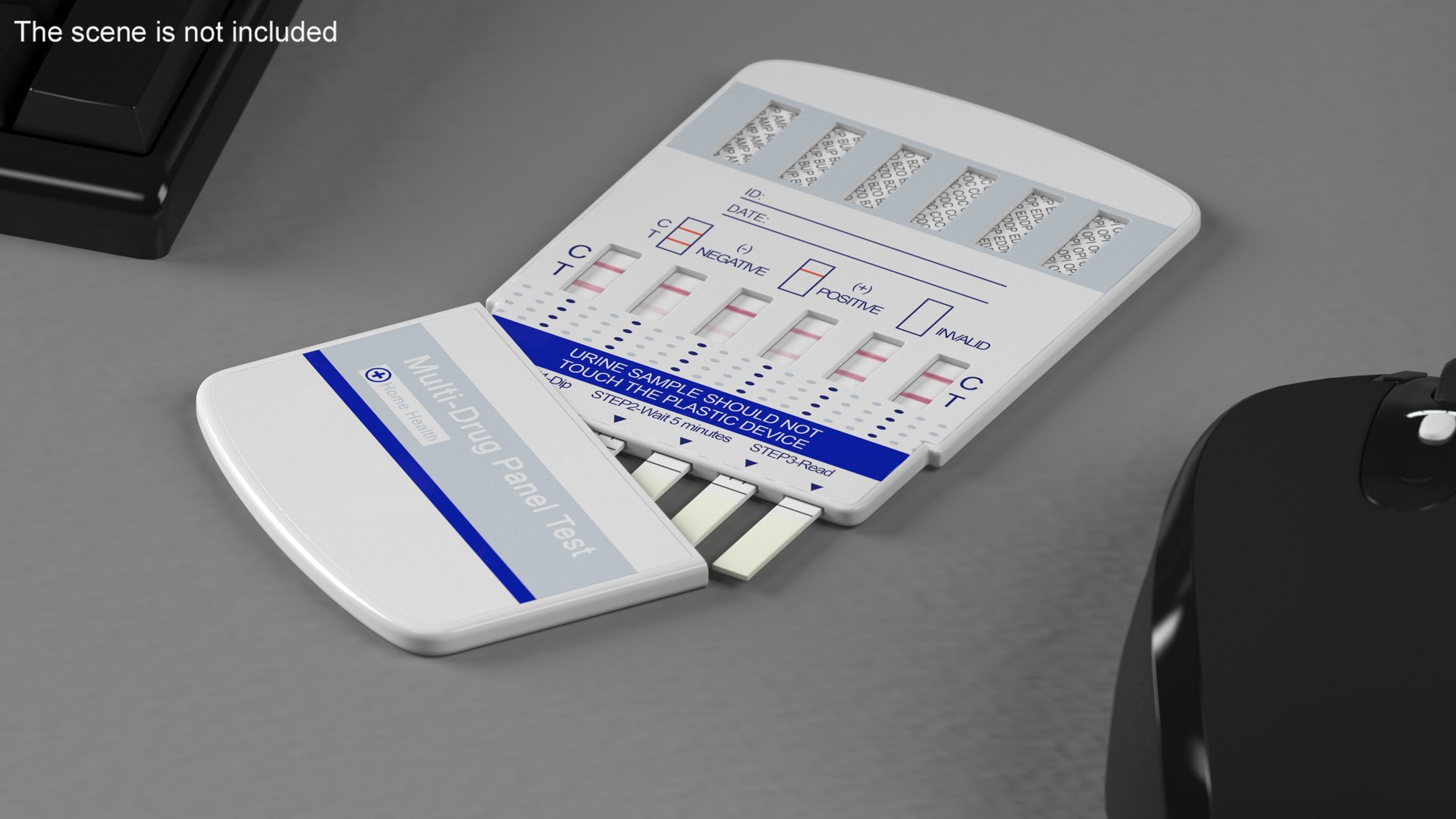 3D One Step Drug Testing Kit Used - TurboSquid 1944047