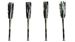3D baseball bat cyberpunk