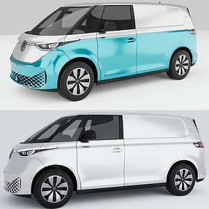3D Volkswagen ID Buzz Cargo 2024