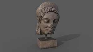 3D Head of a Greek Kore