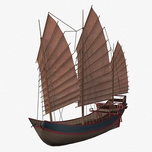 chinese junk 3d model