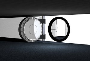 bank vault 3d model