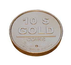 gold coin 3d max