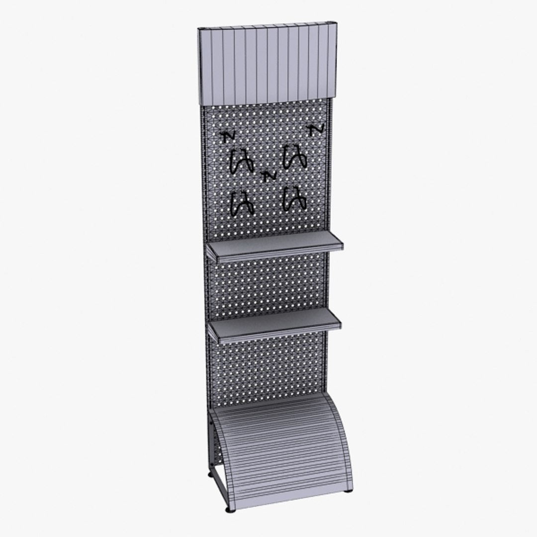3d pegboard rack