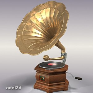 gramophone 3d model