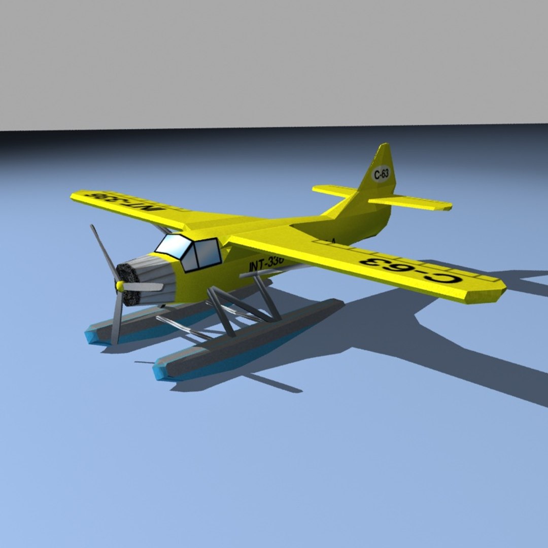 plane water waterplane 3d model