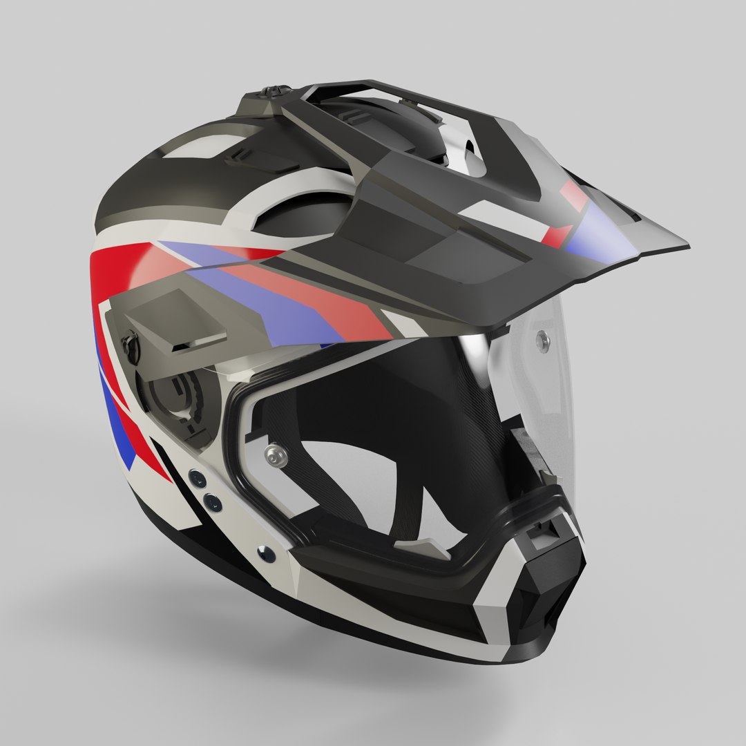 3D Modular Motorcycle Helmet With 7 Modes - TurboSquid 2384601