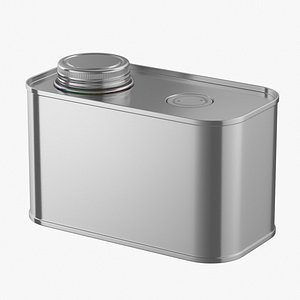 3D F-Style Coffee Metal Can Mockup 05