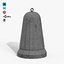 Granite Bollard Pack 3D model