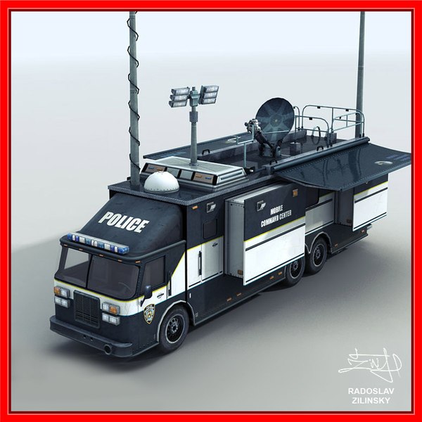 fbi command truck 3d model