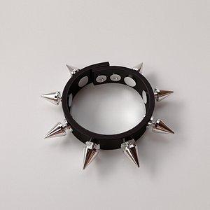 3d spike punk bracelet model
