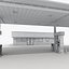 3d model shell gas station convenience store