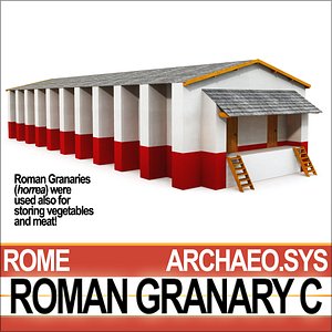 3ds ancient roman granary c