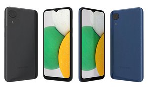 Samsung Galaxy A03 Core Black And Blue 3D model