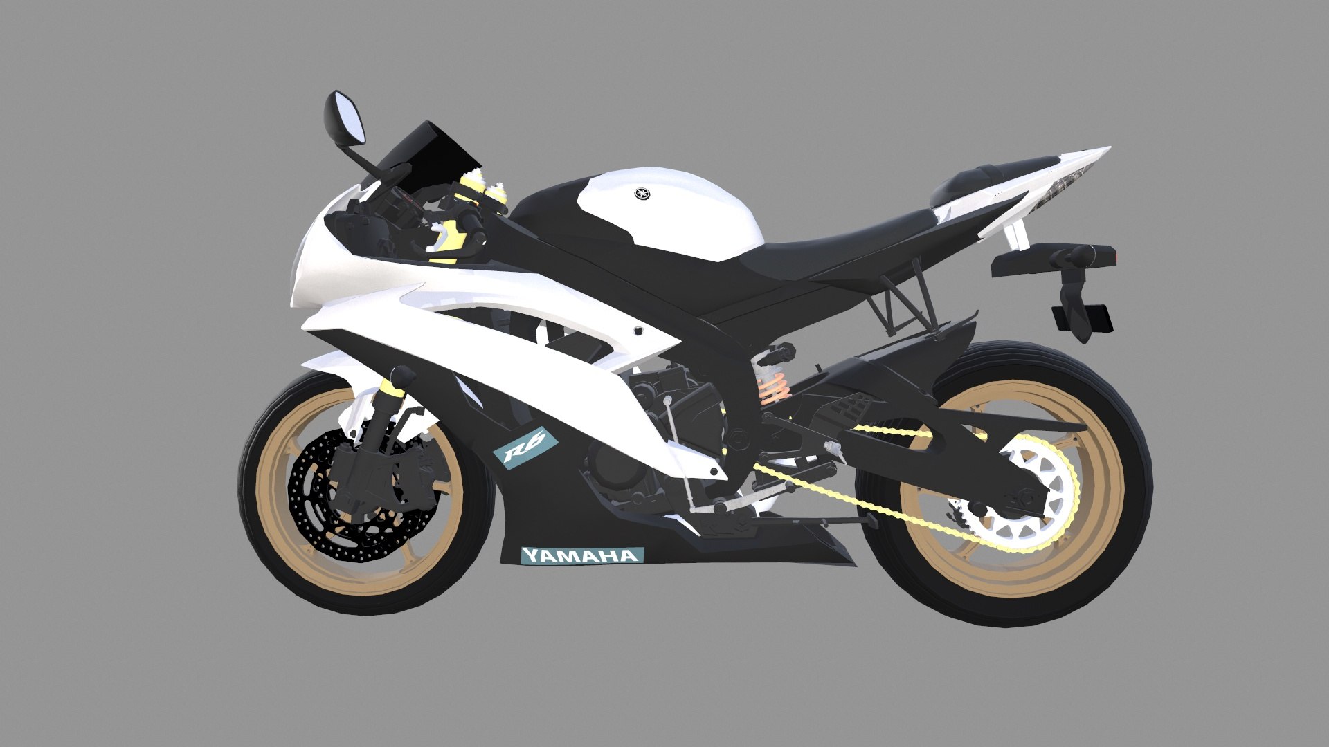 3D Model Yamaha R6 Bike - TurboSquid 2343799