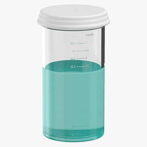 3D Pill Pod Vial 7dram 26ml Full model