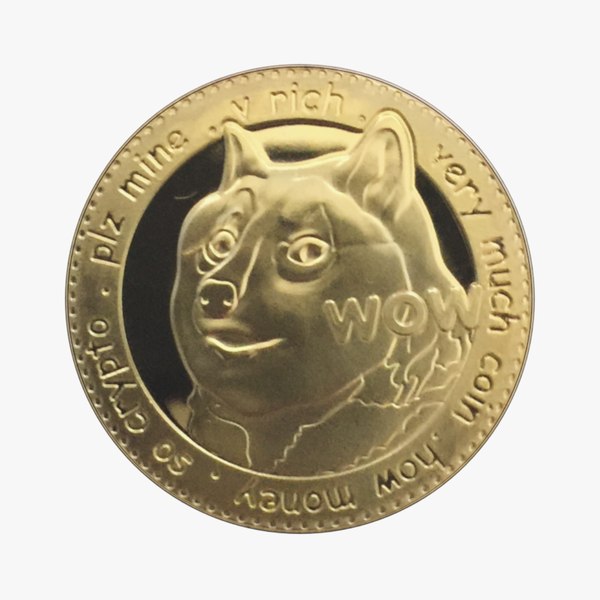 3D Doge Coin Crypto model