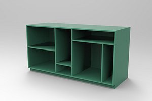 3D model Montana Lowboard with Shelves