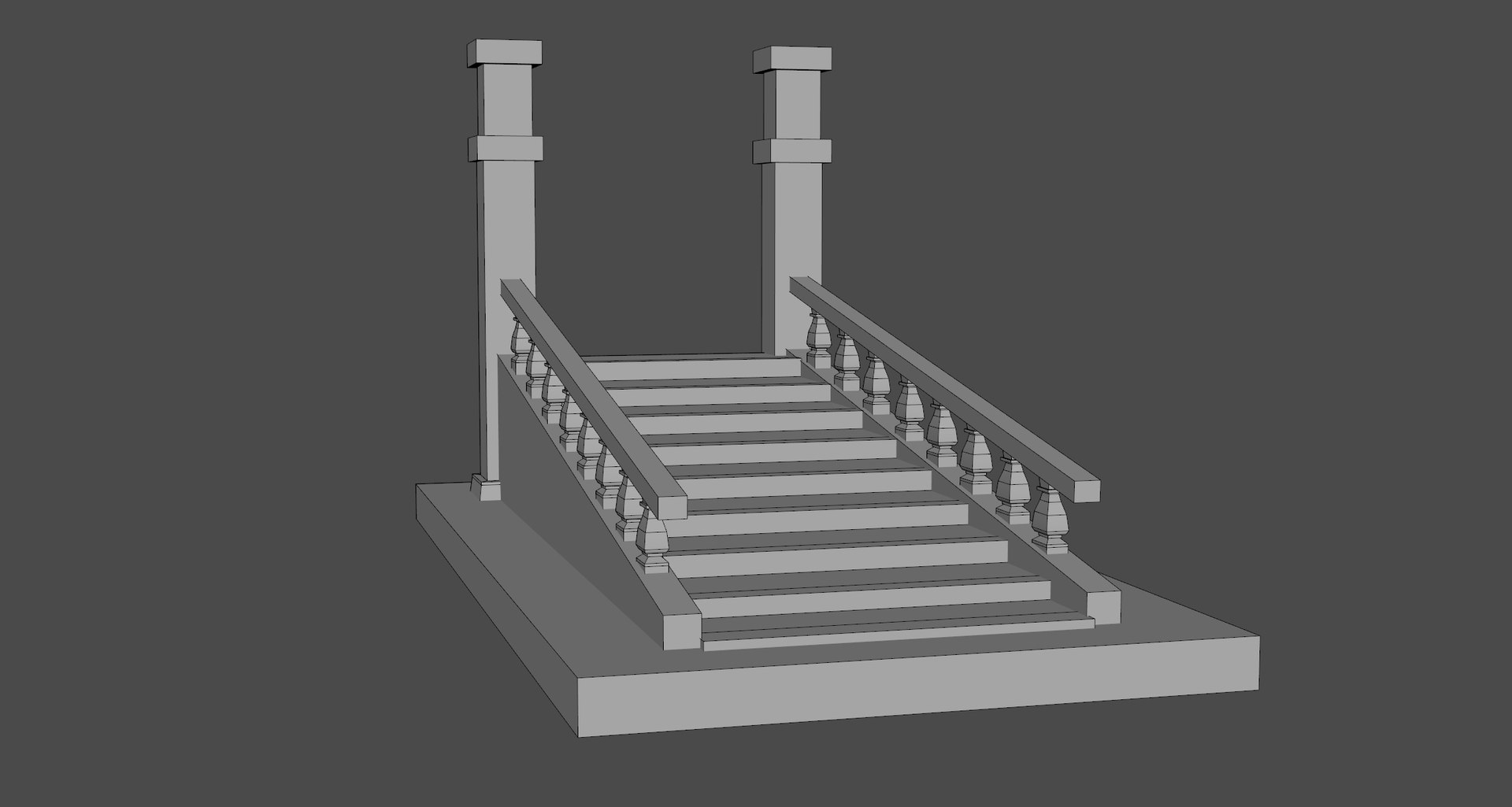 Free 3D Stone Ramp Stairs Model - TurboSquid 2420617