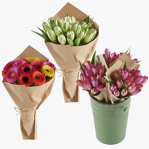 Flowers Bouquet Set 03