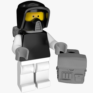 3D 3D model Lego Man Astronaut A2 model