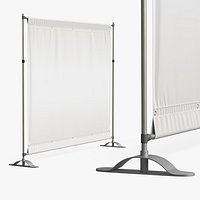 Press Wall Banner Stand Fabric White