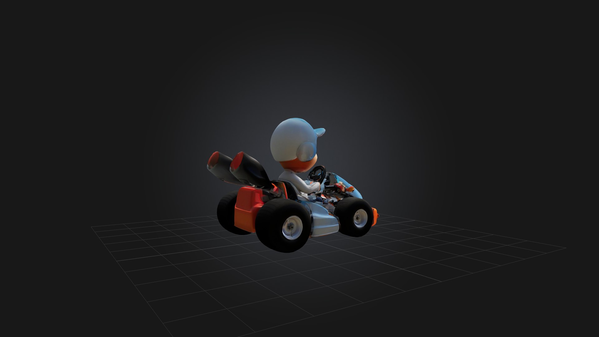 Cartoon Go-Kart Model - TurboSquid 2292051