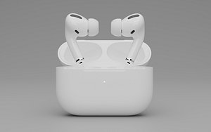 AirPods Pro - earbuds 3D Model - High-Quality - PBR - AR-VR  Ready Earphones True Wireless Earbuds
