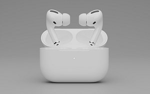 AirPods Pro - earbuds 3D Model - High-Quality - PBR - AR-VR Ready Earphones True Wireless Earbuds