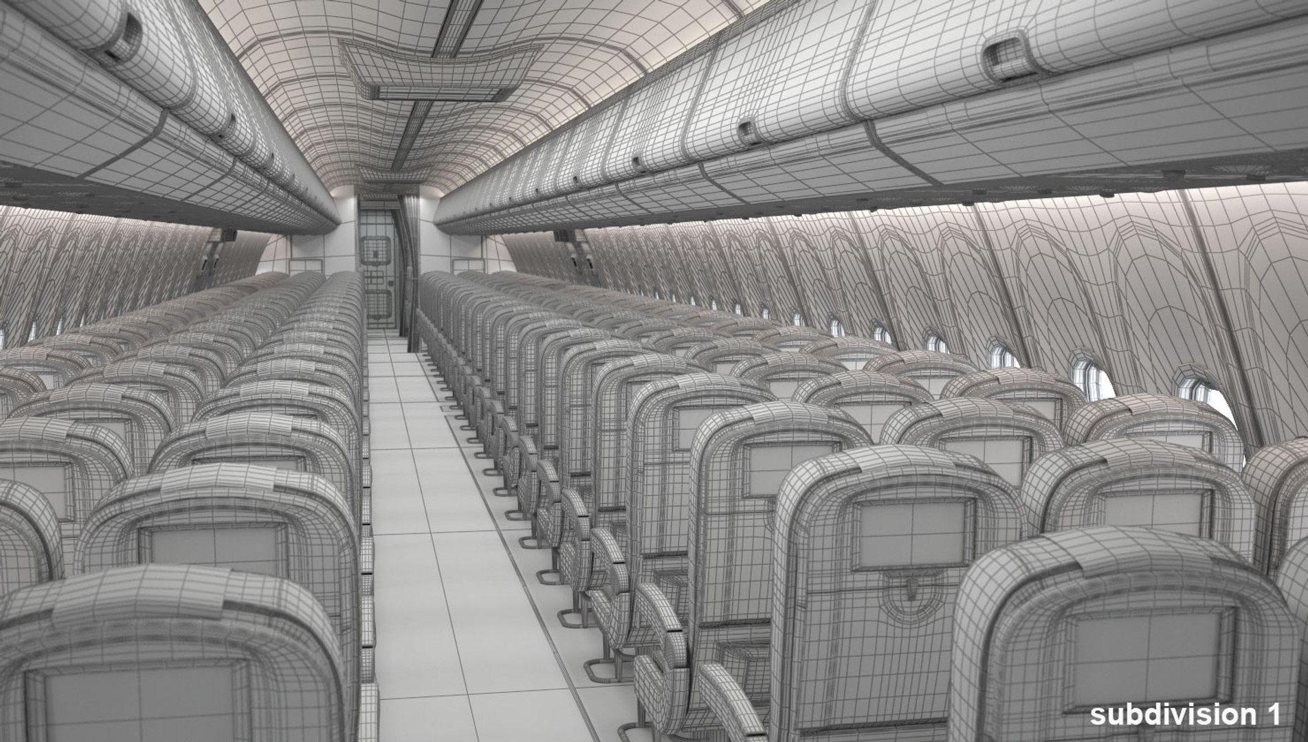 3D Boeing 737 Cabin - TurboSquid 1403589