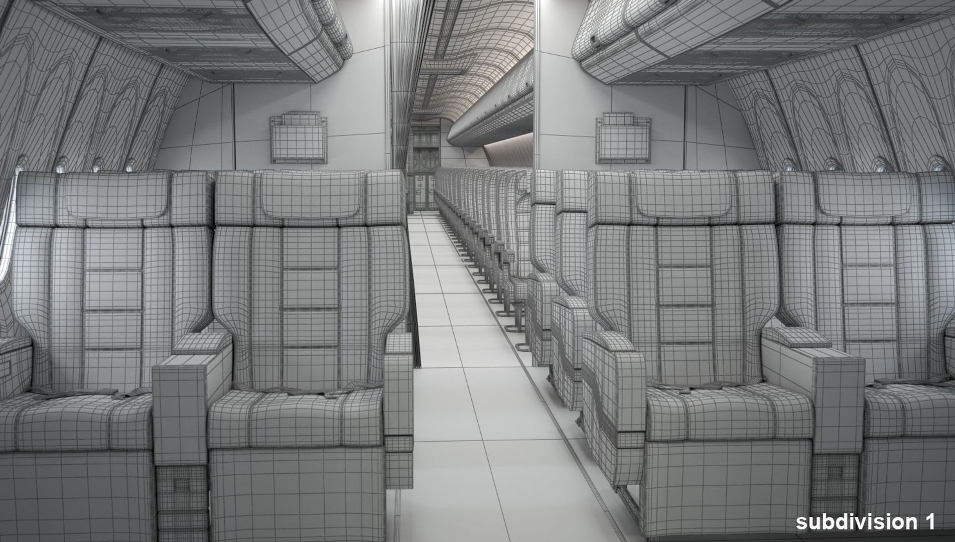 3D Boeing 737 Cabin - TurboSquid 1403589