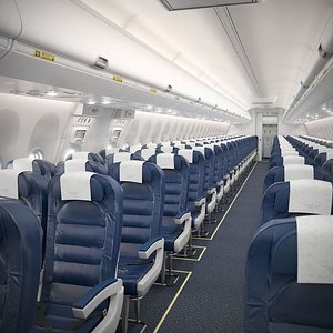 3D boeing 737 cabin