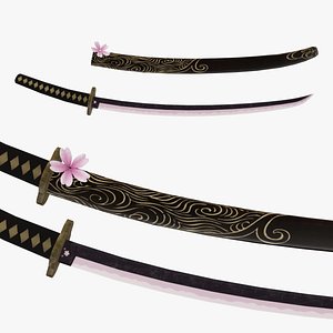 Sakura Katana 3D model
