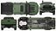 Toyota Tacoma TRD Pro Army Green 2021 Rigged