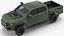 Toyota Tacoma TRD Pro Army Green 2021 Rigged