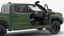 Toyota Tacoma TRD Pro Army Green 2021 Rigged