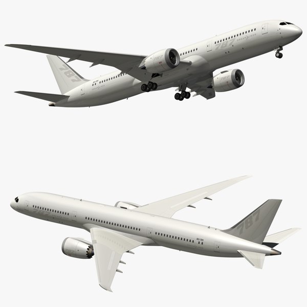 Boeing 787 White Livery Modelo 3D - TurboSquid 1679801