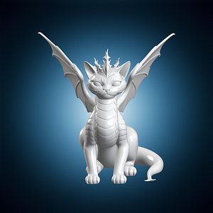 Basilisk Serpent Feline 3D Print Model 3D