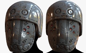 3D Gas mask respirator scifi futuristic 3D model