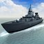 nato ships frigate navy 3d model