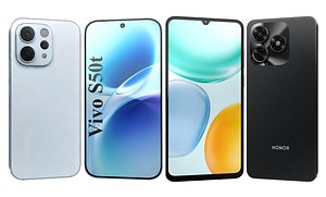 Vivo S50t Yoyo Blue And Honor Play 70C Black 3D