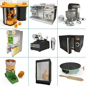 professional equipment kitchen 3D model
