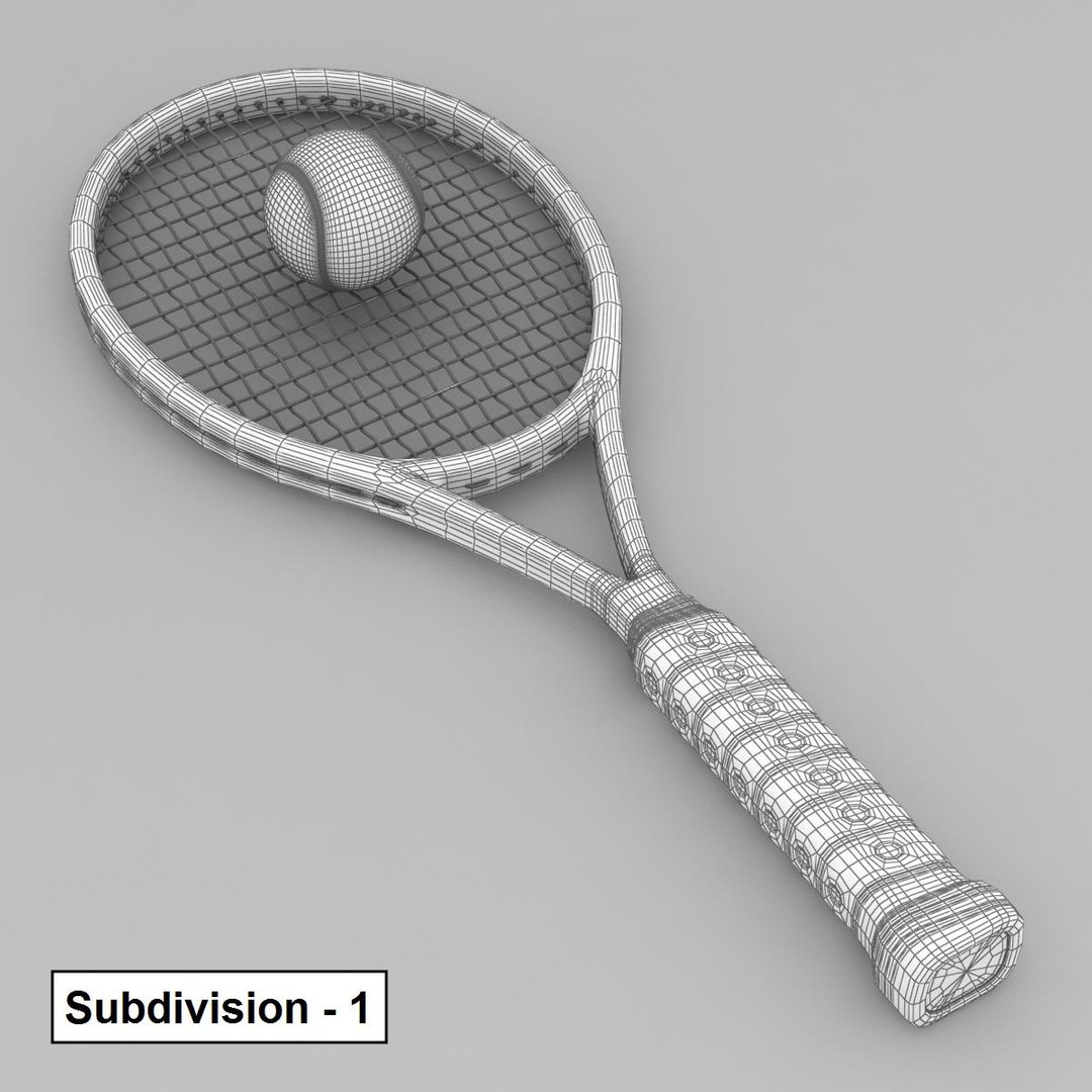3d Tennis Racket Ball