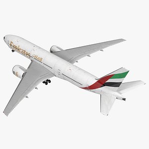 Boeing 777 200ER Emirates Airlines 3D Model