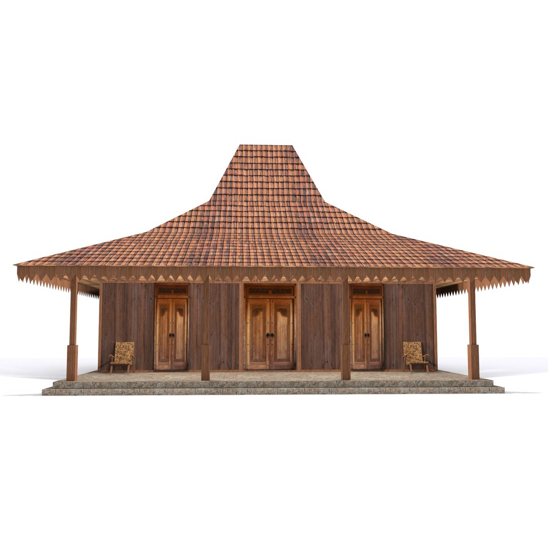 Joglo House Or Rumah Joglo 3d Model Turbosquid 1781534