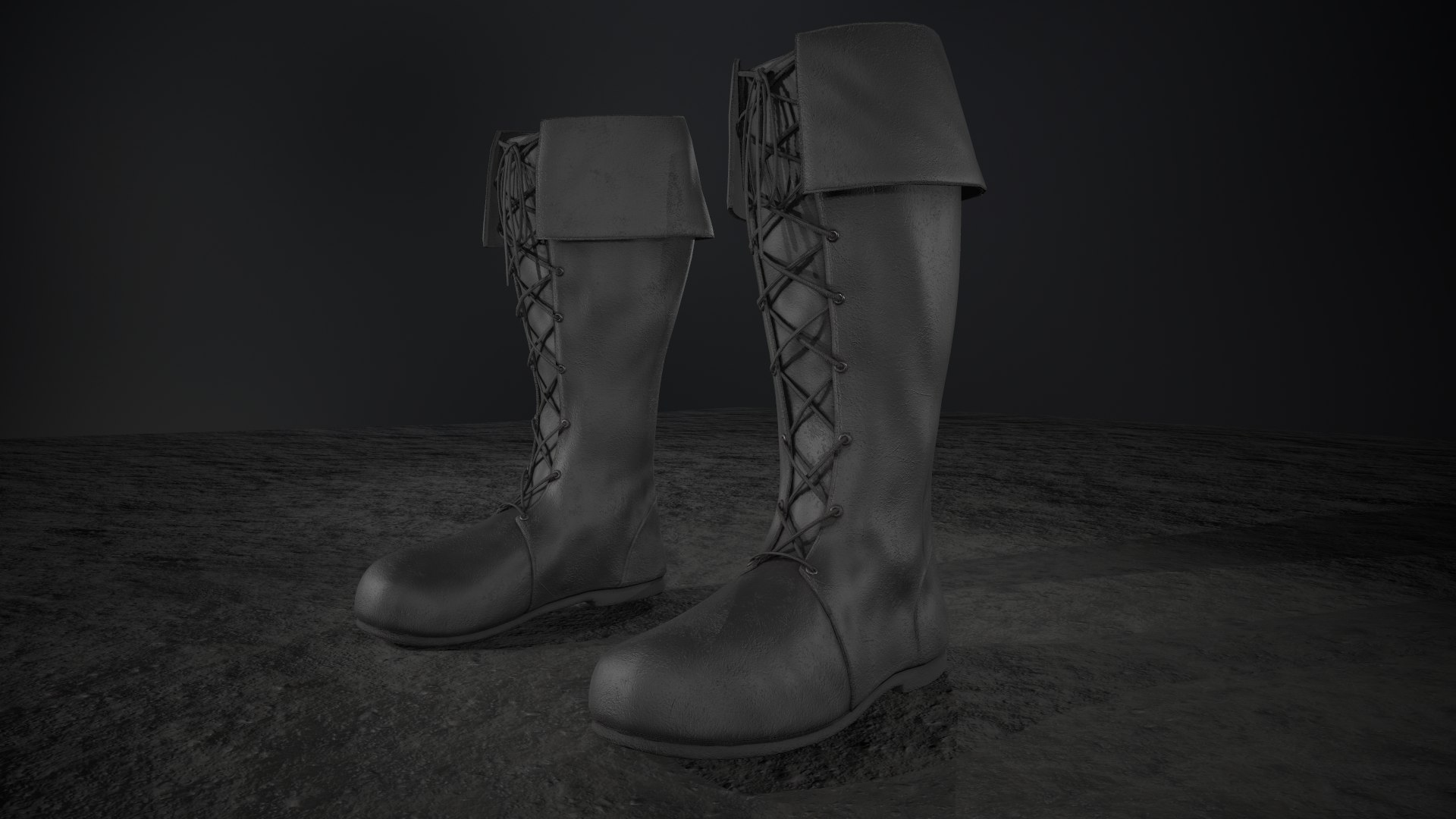 3D black medieval boots model https://p.turbosquid.com/ts-thumb/ks/UN4rgp/BIZmoOoI/screenshot1094/png/1600798913/1920x1080/fit_q87/14ada795657b49aef89ac5b9af2659bf7b14ffe7/screenshot1094.jpg